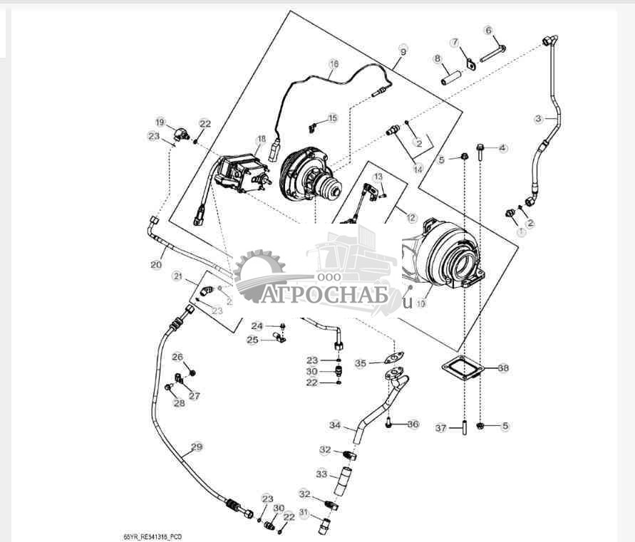 65YR Турбонагнетатель (097167 
